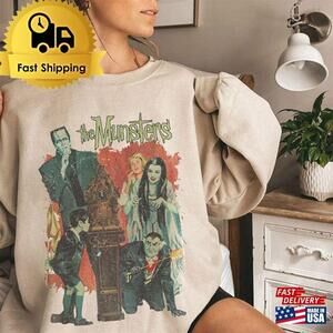 The Munster Halloween Sweatshirt Frankenstein Sweatshirt Tv Series Sweatshirt
